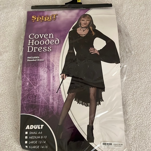 Spirit Coven Hooded Dress size M - Picture 1 of 5